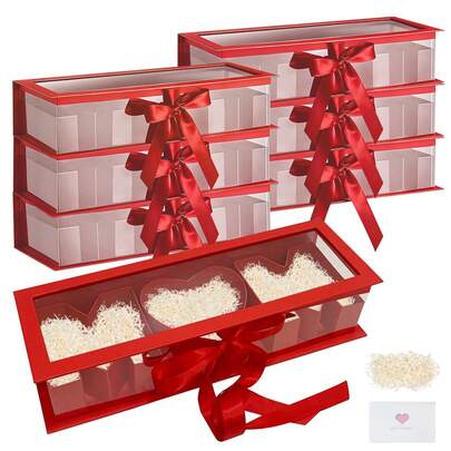 صندوق هدية فارغ بشكل زهرة للأم 17.52 * 5.98 * 3.74 بوصة، صندوق كرتوني قابل للملء بترتيبات زهور لعيد الأم، هدايا شوكولاتة للأمهات في عيد الميلاد وعيد الحب