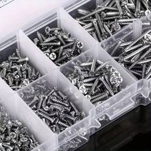800pcs Self-Tapping Wood Screw Set, M2 Cross Flat Head Thin Plate Screws, Self-Tapping Screw Tool Kit - 800pcs M2 Countersunk  Screws, Boxed - View 3