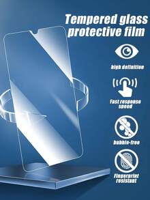 防震钢化玻璃屏幕保护膜 4 片装 全覆盖高清钢化玻璃屏幕保护膜，保护您的手机屏幕免受日常刮擦和冲击，防指纹，4K 无损画质，手机配件，兼容 Galaxy A13/A14 5G/A23/A34/A54/A35/S23 FE/S24 FE/A16/A17/A07/A36/A56、Galaxy S21/S22/S23/S24/S25/S26 系列，春季复活节礼物 - 無色 - 查看 5