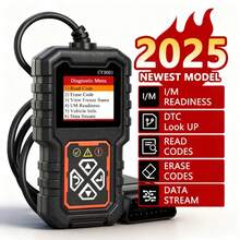 OBD2 Car Code Scanner, Diagnostic Scanner Code Reader, Engine Fault Code Clearing, Code Reading, Code Clearing, Battery Test, Check Engine Light SHXB - Black - View 2