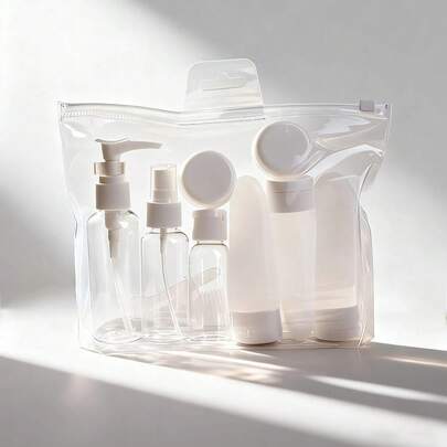 Travel Refillable Bottle Set: Spray Bottle, Lotion, Shampoo, Body Wash, Tube Bottles, Cosmetic Empty Liquid Containers, Portable Tools, Refill Packs, Travel Essentials, Travel Organizer, Beach, Summer Vacation, Back To School, School Supplies, Holiday Camping, Holiday Accessories, Women's Mini Perfume, Men's Cologne, Travel Fragrance Accessories, Travel Essentials, School Supplies, Back To School Supplies