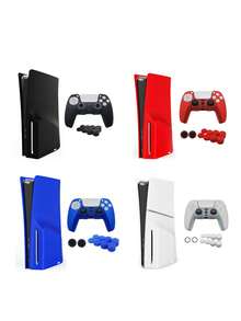 2pcs PlayStation5 Slim Disc Edition Console Silicone Protective Case + 1pc Controller Protective Case + 10pcs Controller Joystick Cap Set, Dust-Proof, Scratch-Resistant, Waterproof, Skin-Friendly Soft Silicone, Easy To Install And Store, Enhance Gaming Experience - View 11
