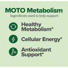 Metabolism Boost, Curb Cravings! MOTO Vegan Capsules With Natural Ingredients Like Chromium Picolinate And Green Tea Extract. 30 Servings To Support Healthy Metabolism And Boost Cellular Energy. - 2 cái - Xem 7
