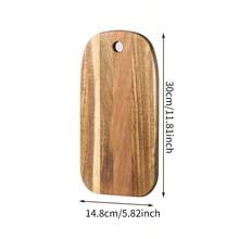 1pc Wooden Pizza Board With Handle, Rosewood Steak Cutting Board, Restaurant Fruit Bread Tray Chopping Board - View 14