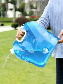 5L/10L 露營水袋 附閥門可折疊水儲存袋 摺疊式緊急水壺 便攜可重複使用 適合男女戶外露營旅行登山徒步野餐烤肉 戶外必備配件 - 彩色 - 查看 4