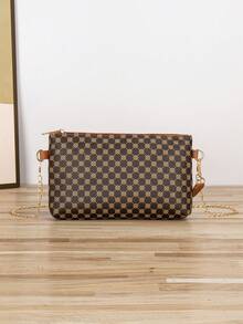 Retro Floral Polka Dot Pattern Women Clutch Handbag Shoulder Crossbody Bag - Multicolor - View 2