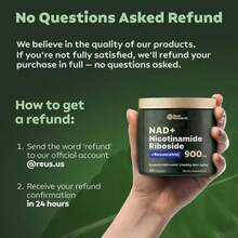 Reus Research NR900-NAD Supplement ForSkin Aging Support, Energy, And Focus-80Count -Vitamin & Wellness Supplements DietaryHealthcare Edible - 100g - 查看 8