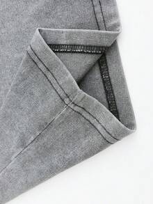 Disney Cars  Dual Car Graphic T-Shirt, Summer Vintage Washed 230g Heavyweight Short Sleeve - Xám - Xem 3