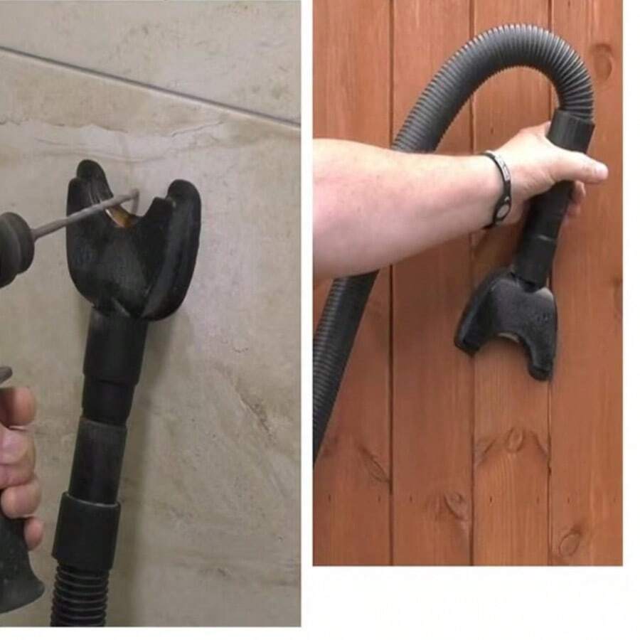 1 pieza Adaptador de colector de polvo de color negro - Accesorio para aspiradora inalámbrica, aspiradora sin batería de manos libres, adecuada para perforar paredes y martillar, accesorio de herramienta para renovación del hogar - Negro 1 pieza - Ver 1