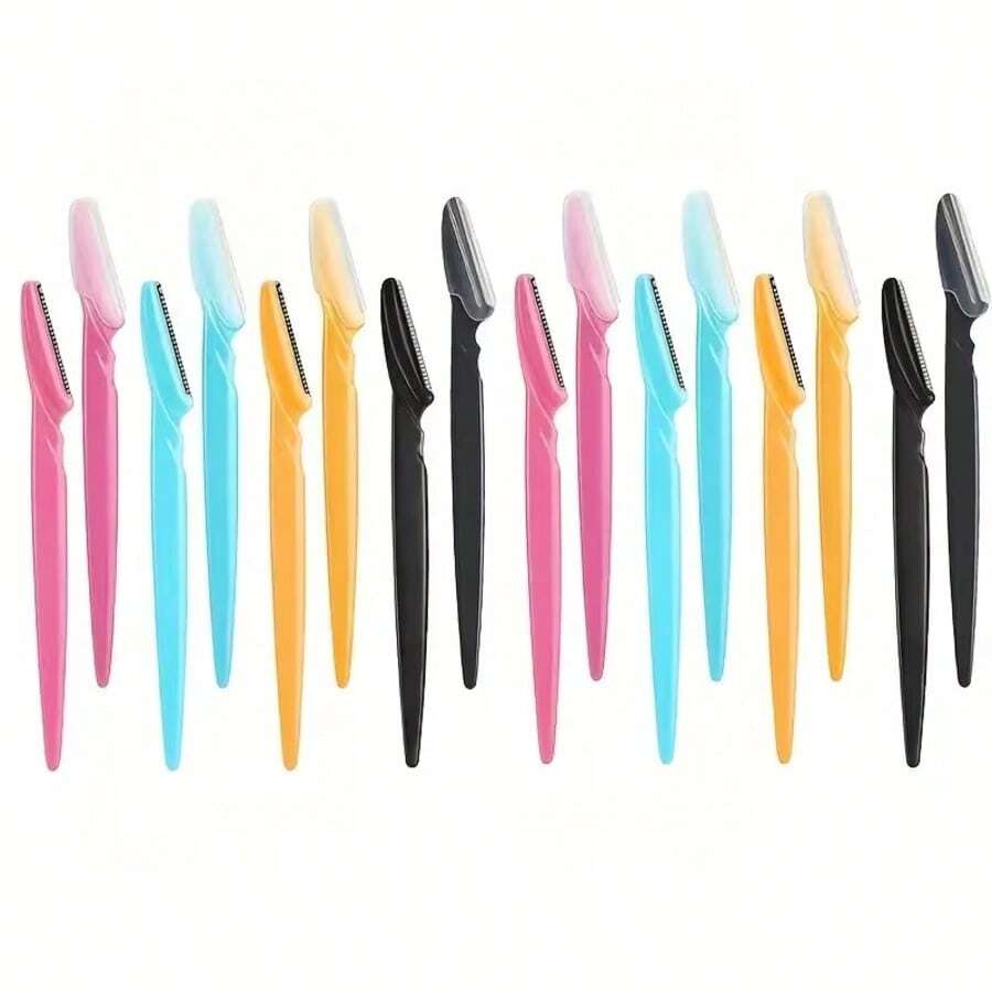 20pcs Stainless Steel Eyebrow Razors - Fragrance-Free Multi-Purpose Body Hair Removal Tool, Easy Grooming