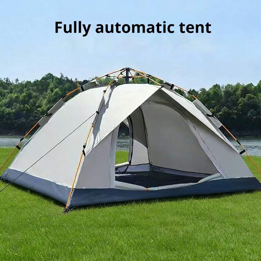 Super life 这款3-4人自动弹开帐篷采用玻璃纤维杆、方形牛津布面料，只需3秒即可快速搭建。它是一款四季皆宜的防水帐篷，配有拉链，适合露营、旅行和海滩使用。 - 常規款 - 查看 1