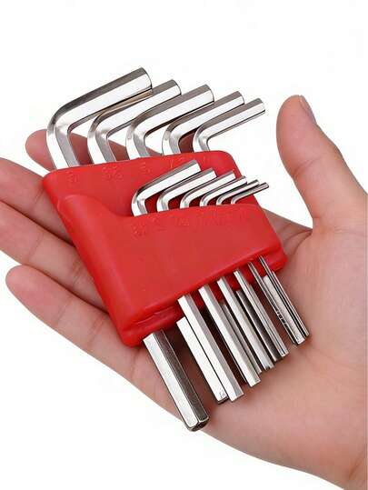 11pcs/8pcs Metric Hexagonal Wrench Set, L Wrench, Key Size Hexagonal Short Arm Vehicle Repair Tool Set, Home Hand Tools, Essential Home And Outdoor Tools, Portable Repair Tools, Home Repair Portable Set, Automotive Home Repair Set, Gift Selection, Compact, Portable, Easy To Store, Men's Creative Tool Gift, Birthday Creative Gift, Men's Gift, Grandfather Gift