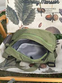 1 buah Tas Bahu Kasual Pria, Tas Kurir Gaya Jalanan Minimalis, Warna Polos untuk Belanja dan Berpergian, Tas Jinjing untuk Universitas, Kantong untuk Ponsel - MultiWarna - View 12