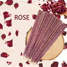 1 Pack Natural Handmade Floral Incense Sticks - Crafted With Dried Flowers And Herbs (Rose, Jasmine, Gardenia, Lavender, Osmanthus), Suitable For Air Purification, Meditation, Yoga, Long-Lasting Fragrance For Home, Office, Meditation Space - Multi Scents - View 5