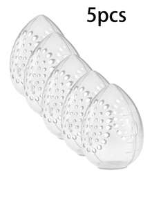 1/5pcs Makeup Sponge Organizer, Egg-Shaped Transparent Frame Makeup Sponge Drying Box, Suitable For Vacation, Beach, Bathroom, Bedroom, Large Capacity - Multicolor - View 10