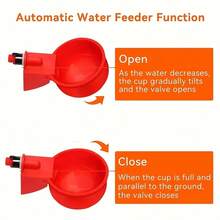 8pcs Automatic Chicken Drinker - Premium PP Self-Stopping Poultry Farm Dispenser - Durable, Easy To Install, Suitable For Poultry, Ducks And Birds (Includes Drill Bit And Brush) - A - View 7