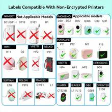 Marklife P15 标签贴纸 热敏标签胶带 自粘纸卷 热敏间隙纸 适用于 M1 D30 Q30 Q31 打印机 - 查看 2