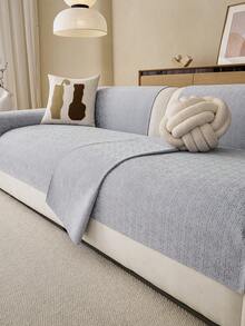 1 chiếc vỏ đệm sofa bằng vải chenille mềm mại, thoải mái dùng được cả bốn mùa, kiểu dáng hiện đại tối giản, chống trượt, chống bụi và có thể giặt được, mềm mại, không phai màu, thân thiện với thú cưng, phù hợp với sofa hình chữ L và sofa 1/2/3/4 chỗ ngồi trong phòng ngủ, văn phòng, phòng khách. - Màu Xám nhạt - Xem 6