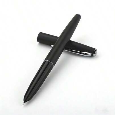 Gold Hao 911 Luxury Matte Black Steel Pen, Elegant Business Office Writing Pen