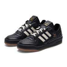 Adidas Women's Sneakers FORUM LOW CL W Lightweight Casual Outdoor Sneakers JP9021 - Black/Off-white/Gold - View 3