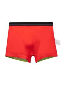 4pcs/Pack Teen Boys' Mid-Rise Boxer Briefs With Shark & Graphic Prints, Fashion Colorblock Underwear - Multicolor - View 5