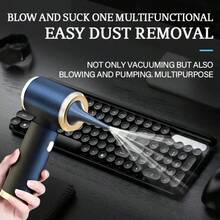 3-In-1 Mini Portable High-Power Vacuum Cleaner, 1 Set, Dual Use For Car And Home - Super Suction Blow & Vacuum, Mini Car Vacuum Cleaner, High-Power Vacuum Cleaner, Portable Vacuum Cleaner, Mini Blow & Vacuum Combo, High Suction Home Vacuum Cleaner - Classic - View 7