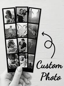 1-15 pezzi Strisce fotografiche personalizzate, stampe fotografiche di coppia personalizzate, ricordo personalizzato per l'anniversario, regalo romantico unico per compleanno/anniversario, regalo per fidanzato/fidanzata o migliore amico, regalo per donna, regalo per uomo, ricordo personale - Multicolore - Visualizzare 3