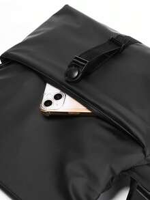 Functional Style Messenger Bag, Men's Casual Shoulder Bag, Large Capacity Commuter Crossbody Bag - Multicolor - View 8