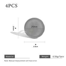 4pcs 304 Stainless Steel 18K Gold-Plated Multi-Style Adjustable Ring Tray Base DIY Charm Jewelry Making Accessories Women's Stainless Steel Jewellery Crafting Components - Ring Setting - View 21