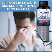 Suplemento de luteína y zeaxantina 8000 mg, vitaminas protectoras de los ojos para adultos, suplementos para la salud ocular, apoya la salud de la visión - 60 cápsulas - Ver 5