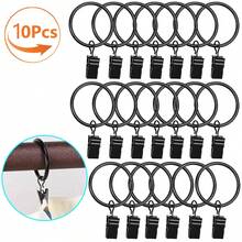 10/30/50pcs Curtain Clips, Curtain Rings, Curtain Clamps, Hanging Rings, Curtain Eyelets, 1.26 Inch Inner Diameter, Suitable For 1 Inch Curtain Rods, Gold, Silver, Silver - Multicolor - View 19