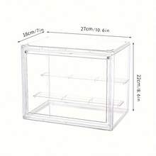 Acrylic Display Cabinet With Magnetic Door - Dust-Proof Stackable Kitchen Storage Organizer For Cups, Teapots And Coffee Accessories, See-Through Design, Easy Visibility, Suitable For Home Or Office Use, Kitchen Storage Cabinet, Fashionable Modern Appearance, Durable Plastic Structure, Cabinet Organizer And Storage, Cabinet Storage Organizer, Cabinet Storage Kitchen, Cabinet Organizer, Storage Box, Kitchen Organizer And Storage - Multicolor - View 19