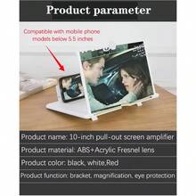 14 pulgadas Amplificador de pantalla de teléfono con deslizador de cajón: amplificador de video HD nítido con vista de pantalla completa envolvente, Lupa de Pantalla para Teléfono Celular, Soporte para Lupa de Pantalla de Teléfono Inteligente, Amplificador de Video para Teléfono Móvil, Lupa de Pantalla para Teléfono Celular - Negro - Ver 9