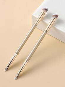 Double Head Concealer Brush, Face Repair Brush, Gilded Nose Shadow Brush, Eye Shadow Brush, Brighten The Face, Highlight The Sleeping Silkworm, And Brush The Lachrymal Groove Without Trace - Multicolor - View 6