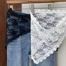 1/2pcs New Layered Tulle Lace Slip Skirt, Polyester Solid Color, Suitable For All Seasons - Multicolor - View 7