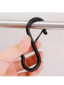 8/18 件重型 S 形挂钩，带安全锁杆 - 多用途挂钩，用于壁橱整理、厨房用具、锅碗瓢盆 - 耐用铁结构，节省空间的设计，高效存储，厨房整理 | 时尚金属挂钩 | 坚固的铁挂钩，厨房挂钩 - 彩色 - 查看 4