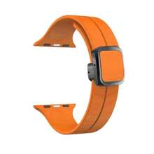 Magnetic Buckle Strap Compatible With Apple Watch Band Ultra 2 3 49mm 45 44 40 41 42mm-46mm Silicone Bracelet Ultra Series 10 7 6 3 8 9 Smart Watch Replacement Strap - Multicolor - View 33