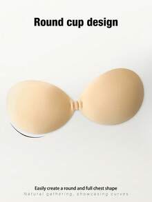 1pc Women's Adhesive Strapless Push-Up Silicone Bra Lift Invisible Bra Cups, Versatile Lingerie With Detachable Halter, Suitable For Backless Dresses, Bridal Gowns, Swimwear, Cosplay - Multicolor - View 7