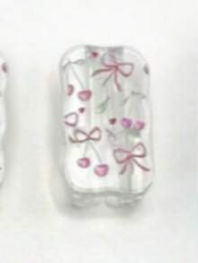 4个粉色樱花蝴蝶结充电器保护套，适用于苹果40W/17系列充电器 - 無色 - 查看 2