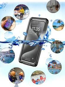 Sarung Ponsel Tahan Guncangan dan Air 6,9 Inci, Casing Ponsel Universal Tahan Air Layar Sentuh dengan Penyangga, Tahan Benturan, Cocok untuk Semua Smartphone, Hadiah Sempurna untuk Penggemar Olahraga Air, Hadiah Musim Semi - MultiWarna - View 4