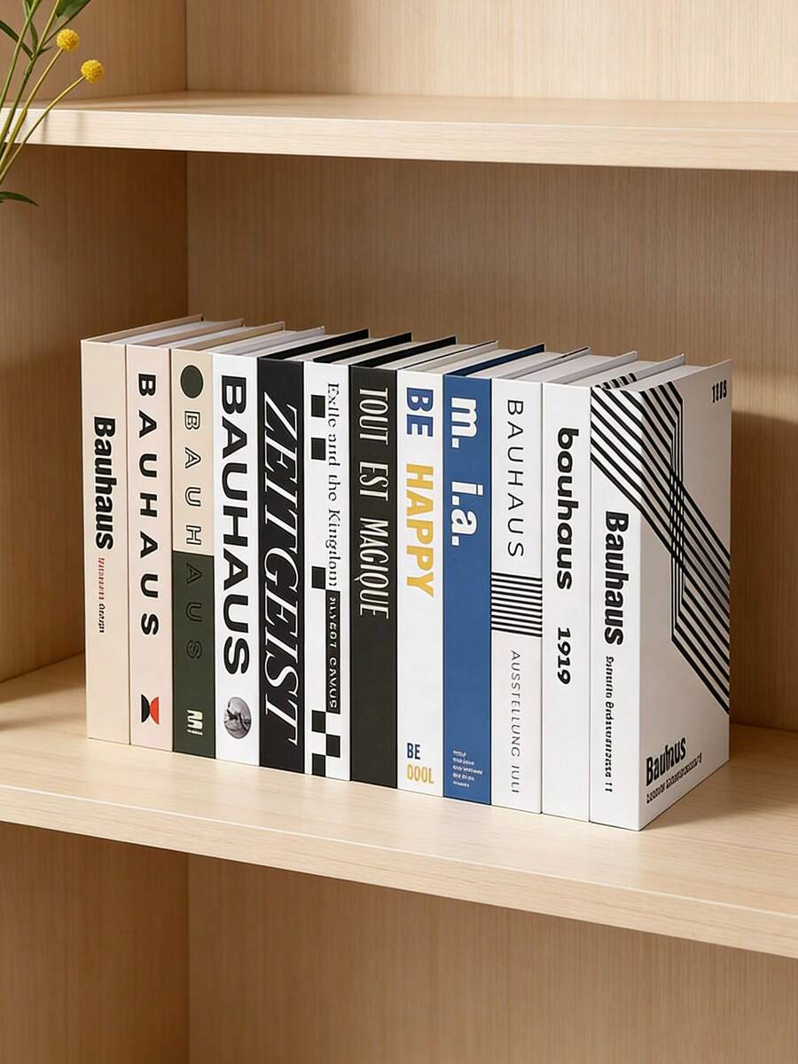 1/2/3pcs Random Creative Graphic Faux Book Decor, Artistic Pattern Fake Books For Cafe, Hotel, Villa Soft Furnishing, Prop - Multicolor - View 1