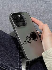 全新创意时尚IMD激光手机壳系列，简约山日图案，经典混合材质，防震防滑，兼容 17/17Air/17Pro/17ProMax、16/16Plus/16ProMax、15、14、13、12、11系列，也适用于Galaxy S22、S23、S24、S25 Plus Ultra系列，是复活节礼物、圣诞节/万圣节装饰/生日礼物的理想之选，情侣款，送给女朋友、男朋友、朋友或自己都很合适。国际版，非国内版。 - 黑色 - 查看 3