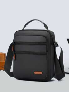 男女通用多层斜挎包，优雅女士手提包，手机钱包小方包，多口袋收纳休闲包，时尚钱包，尺寸20*25*9厘米，适合装手机、钱包、口红、卡包、化妆品等，也是送给朋友的绝佳礼物，是办公通勤、商务旅行和购物的理想之选。 - 黑色 - 查看 8