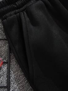 The New Men's Summer Shorts Are  Fashionable With Printed Patterns. The Sportswear And Half-Pants Are Breathable, Sweat-Absorbent, Heavy, Durable And Long-Lasting - 黑色2 - 查看 6