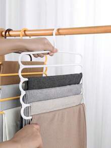 1pc Multi-Functional Scarf Rack, 5-Tier Plastic Non-Slip Scarf/Shawl Organizer Holder - Multicolor - View 9