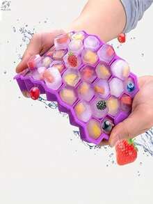 1-5pcs Ice Cube Trays, Easy Release Ice Cube Molds With Spill-Proof Lid, Stackable Ice Cube Tray, Suitable For Cocktails, Coffee - Multicolor - View 10