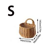 1 chiếc giỏ đựng đồ treo tường dệt cho nhà bếp, hành tây, tỏi, khoai tây, giỏ cắm hoa, chậu trồng cây trong vườn có khung kim loại, giỏ treo dây thừng phong cách Bohemian hiện đại, điểm nhấn bằng mây tự nhiên cho trang trí sân hiên theo phong cách ven biển - gừng - Xem 14