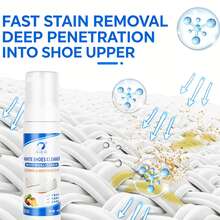鞋类清洁剂，白色运动鞋清洁剂，免水泡沫运动鞋清洁剂，白色鞋子，绒面革，靴子，帆布，PU，织物等运动鞋清洁套装。 - A - 查看 4