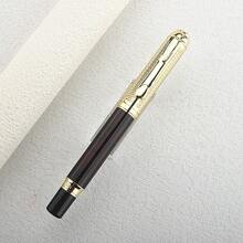 Luxury Business Rollerball Pen | Red & White With Gold Trim | Refillable Signature Pen For Office & Gift | Premium Writing Instrument - 821 White - View 6