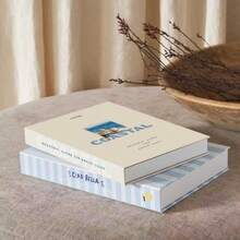 2pcs Set Holiday Style Decorative Books, Used To Enhance Coffee Table, Fireplace, Desk Or Living Room Bedroom Atmosphere Decor Effect, Beautiful Faux Books, Modern Home Decor Fake Books, Holiday Decoration Props - 2pcs - View 6